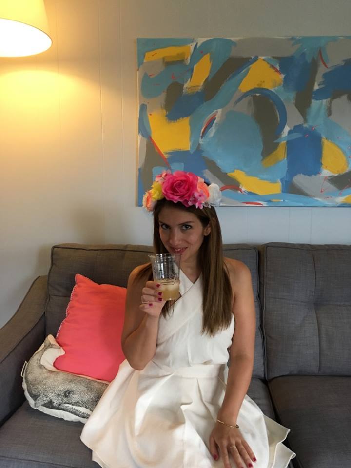 I even got to wear a real-life Snapchat filter at my bachelorette party