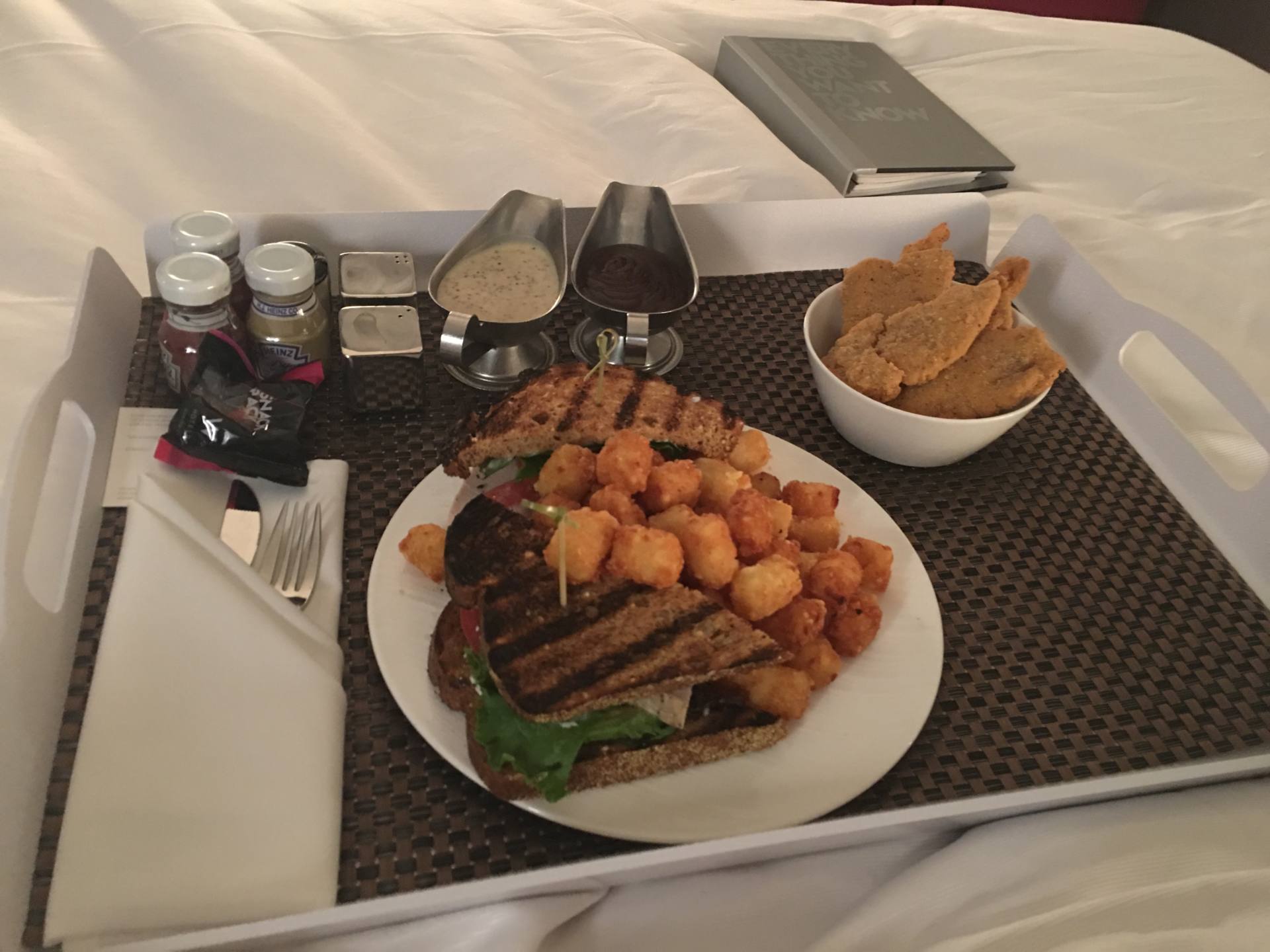 Your wedding day is tiring. You will need a bowl of chicken tenders at 3 a.m.